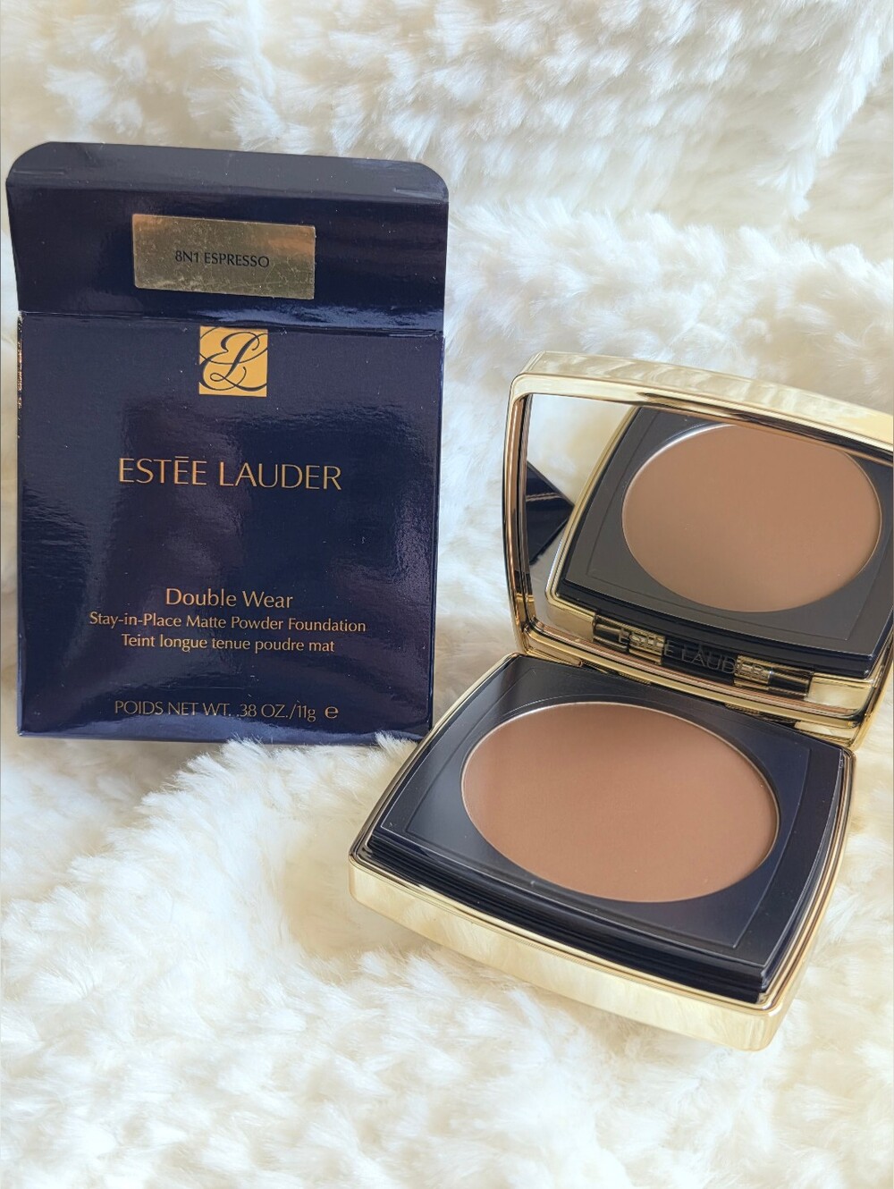 Estee Lauder Double WearStay-in-Place Matte Powder Foundation-8N1 Espresso